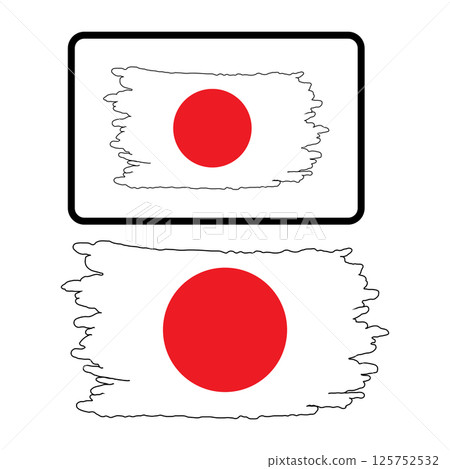 vectors illustration icon japanese flag symbol design vectors illustration icon japanese flag symbol design 125752532