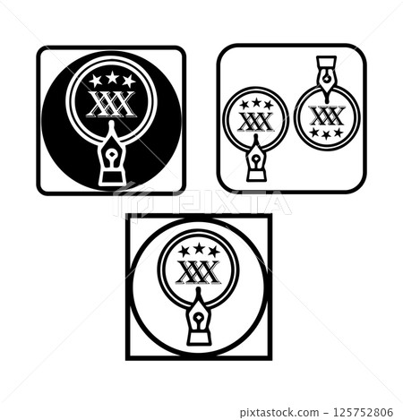 logo icon pen tool vectors illustration symbol design logo icon pen tool vectors illustration symbol design 125752806