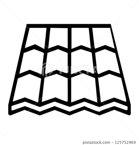 house tile roof icon vector illustration symbol design house tile roof icon vector illustration symbol design 125752969