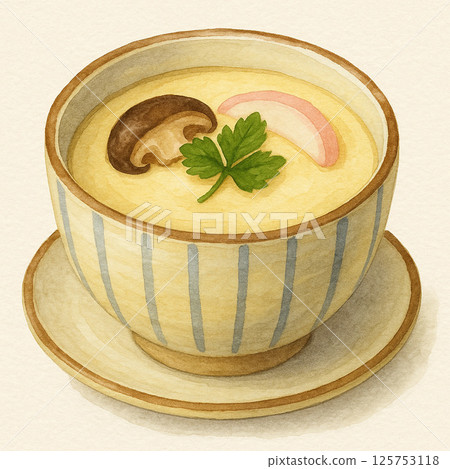 Chawanmushi illustration_square Chawanmushi illustration_square 125753118