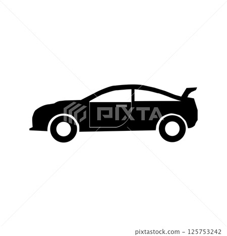 vector icon sedan car illustration symbol vector icon sedan car illustration symbol 125753242