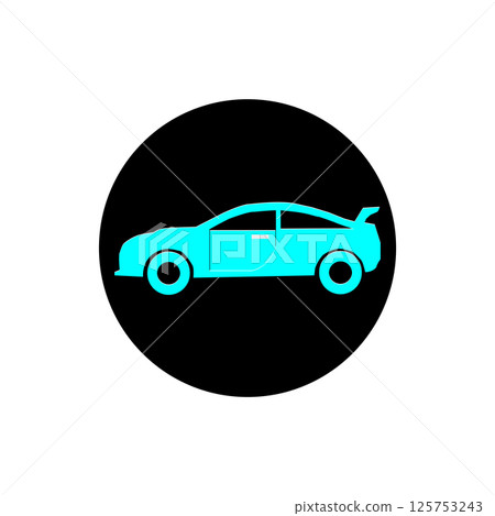 vector icon sedan car illustration symbol vector icon sedan car illustration symbol 125753243