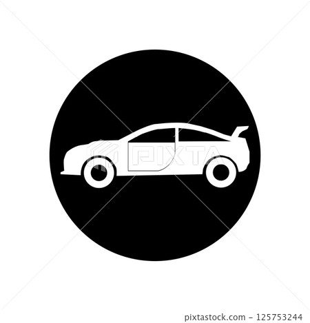 vector icon sedan car illustration symbol vector icon sedan car illustration symbol 125753244