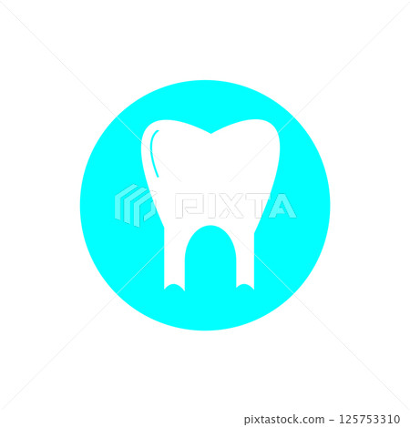Dental logo icon for dentist or dental care design template 125753310