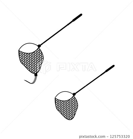 vector fishing net icon simple illustration vector fishing net icon simple illustration 125753320