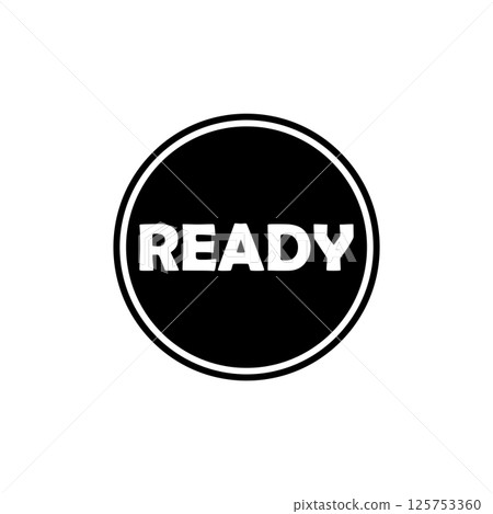 vector icon ready button vector icon ready button 125753360