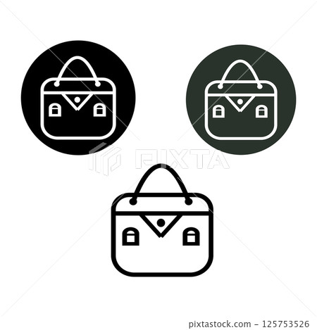 bag vector icon, symbol illustration 125753526