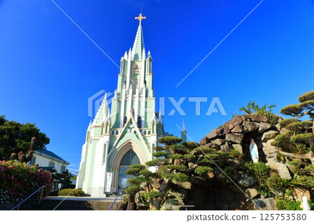 [長崎縣] 晴天的平戶澤維爾紀念教堂 125753580