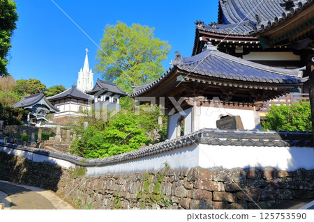 [長崎縣]寺廟和教堂的景色（平戶澤維爾紀念教堂） 125753590