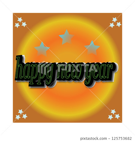 HAPPY NEW YEAR LOGO ICON 125753682