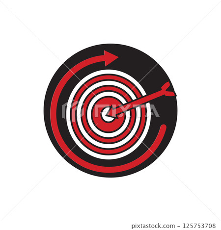 ARROW BOARD ILLUSTRATION ICON ARROW BOARD ILLUSTRATION ICON 125753708