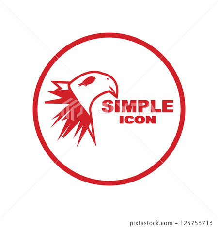 EAGLE LOGO ILLUSTRATION SYMBOL EAGLE LOGO ILLUSTRATION SYMBOL 125753713