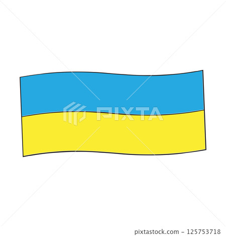 UKRAINE FLAG ICON IMAGE 125753718
