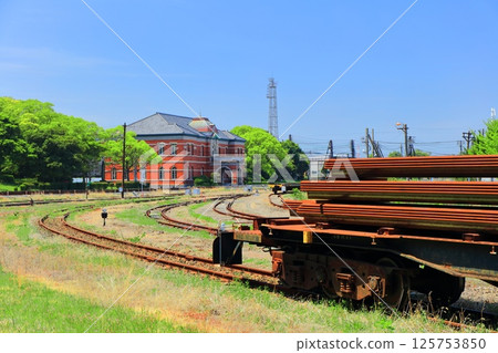 [Fukuoka Prefecture] Government-run Yawata Steel Works (former head office) on a clear day 125753850