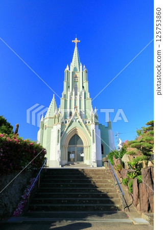 [長崎縣] 晴天的平戶澤維爾紀念教堂 125753860