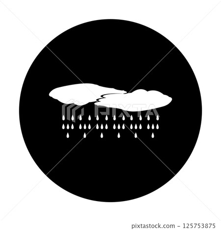 rain and cloud icon vectors illustration rain and cloud icon vectors illustration 125753875