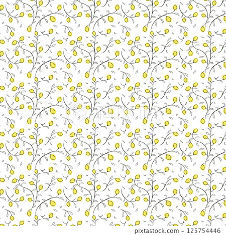 Background pattern: lemon fruit 125754446