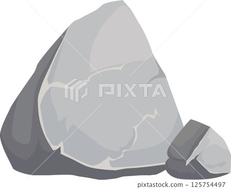 Large gray rocks forming a natural wall, offering a rugged backdrop with textures that convey strength and stability for various design projects Large gray rocks forming a natural wall, offering a rugged backdrop with textures that convey strength and stability for various design projects 125754497