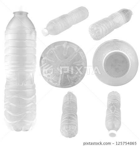 bottle water isolated on white background plastic bottle water isolated on white background plastic 125754865