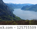 Alpine Tranquility at Austria - lake Traunsee 125755509