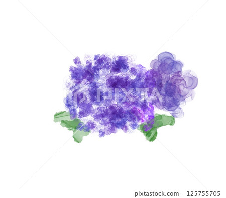 繡球花系列作品集①-抽象酒精墨水藝術 125755705