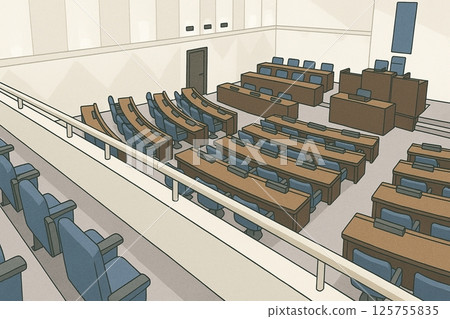 Overall view of the Ageo City Council Chamber Overall view of the Ageo City Council Chamber 125755835
