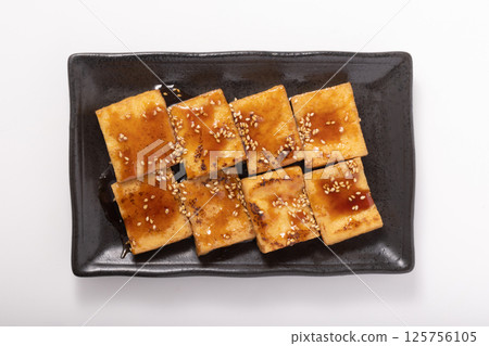 Deep-fried tofu teriyaki 125756105