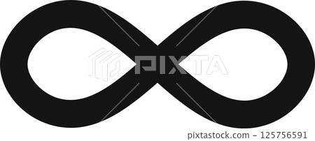 Infinity symbol is a concept in mathematics and philosophy that represents something without any limit, such as the concept of eternity or the universe 125756591