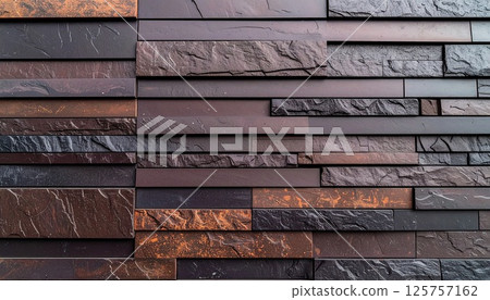 AI Image: Modern brown and black exterior AI Image: Modern brown and black exterior 125757162