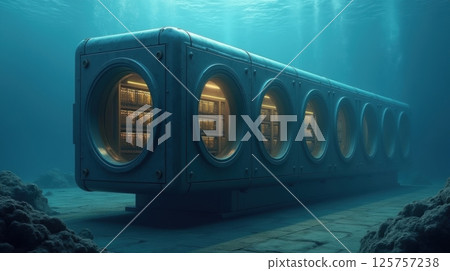 Submerged data center using ocean cooling for sustainable operation 125757238