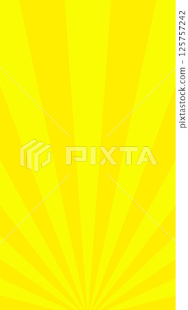 黃色輻射背景材料 - 用於銷售和公告的有影響力的垂直插圖 - 16：9 125757242