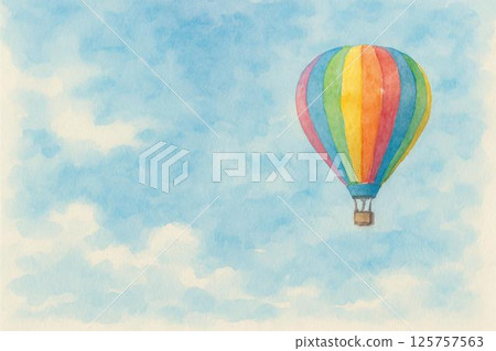 藍天和氣球 125757563