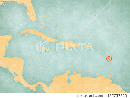 Map of Caribbean islands - Martinique Map of Caribbean islands - Martinique 125757823