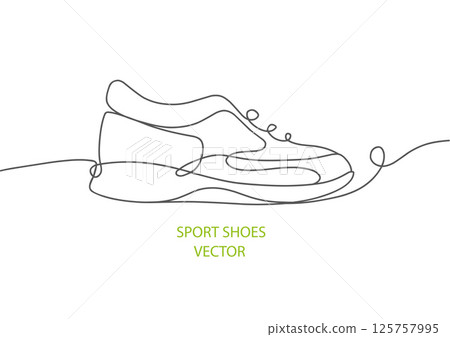 Sports shoes . Sneakers .  125757995