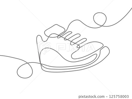 Sports shoes . Sneakers .  Sports shoes . Sneakers .  125758003