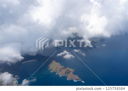 Aerial view of Nuku Hiva in the Marquesas Islands, French Polynesia Aerial view of Nuku Hiva in the Marquesas Islands, French Polynesia 125758384