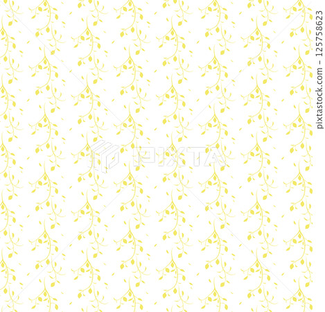 Background pattern: Lemon tree_downward_yellow 125758623