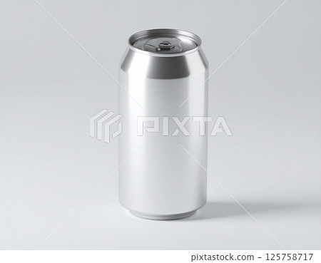 Aluminum can beverage mockup (diagonal view) 125758717
