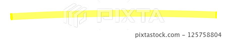 黃色螢光筆/標記線 - 簡單的底線/裝飾設計部分 黃色螢光筆/標記線 - 簡單的底線/裝飾設計部分 125758804