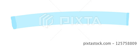 Light blue highlighter/marker lines - Simple underline/decoration design parts material Light blue highlighter/marker lines - Simple underline/decoration design parts material 125758809