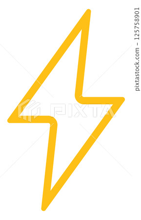 Lightning icon illustration Lightning icon illustration 125758901