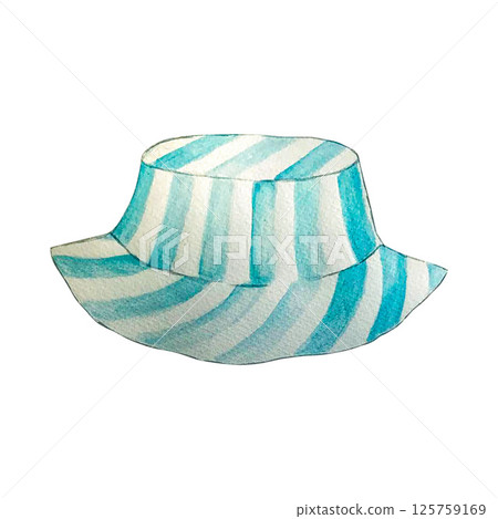 sea hat watercolor 125759169