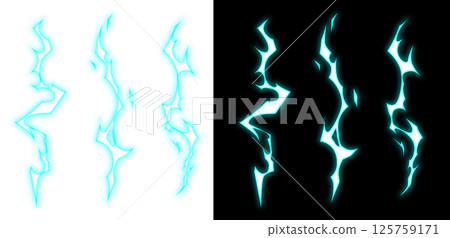 閃電效果_藍色 125759171