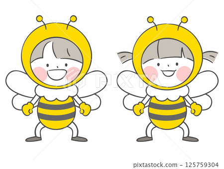 Children Characters in Bee Costumes Children Characters in Bee Costumes 125759304