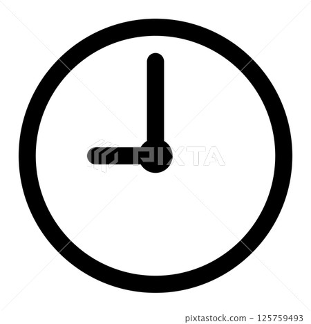 nine o'clock icon 125759493