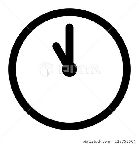 eleven o'clock icon 125759504