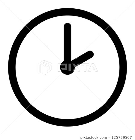 two o'clock icon 125759507