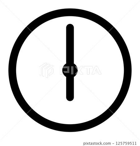 six o'clock icon 125759511