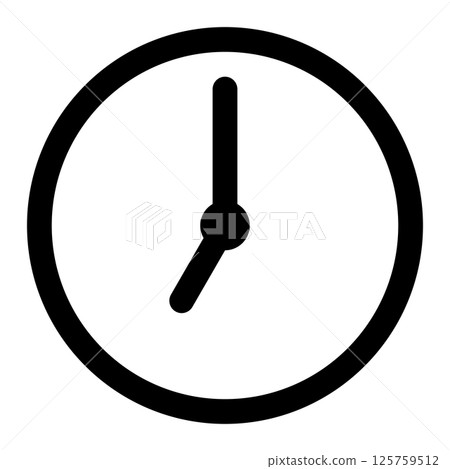 seven o'clock icon 125759512