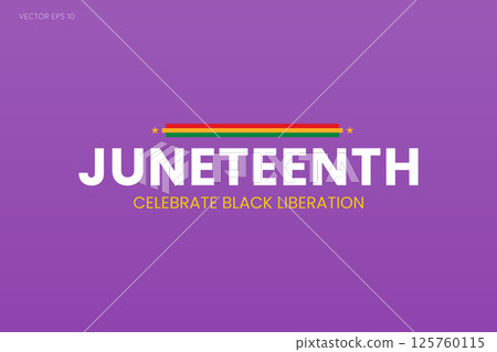 Juneteenth Celebrate Black Liberation Banner 125760115